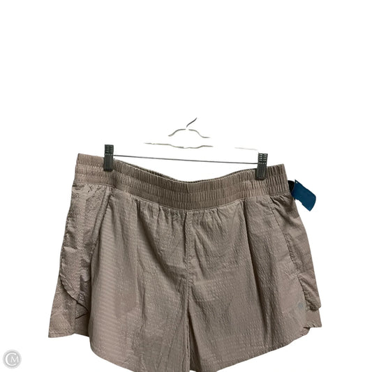 Athletic Shorts By Apana In Tan, Size: Xl