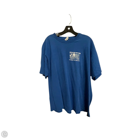 Top Short Sleeve Basic By Jerzees In Blue, Size: 2x