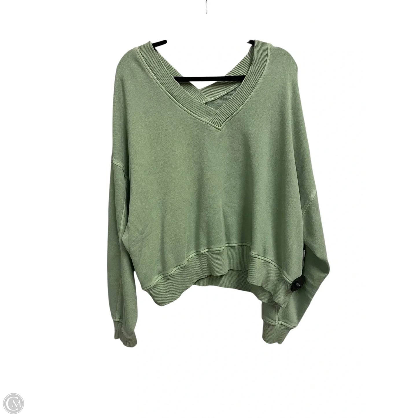 Top Long Sleeve By Aerie In Green, Size: L