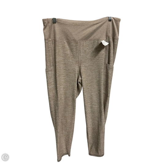 Athletic Leggings By Sonoma In Brown, Size: L