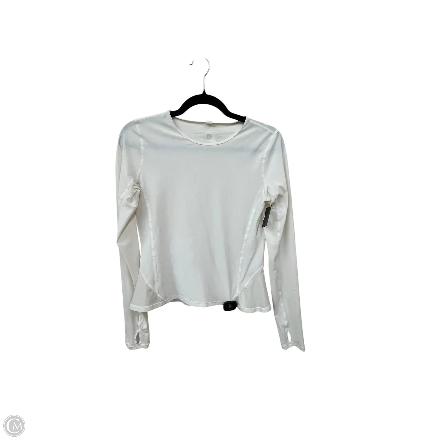 Top Long Sleeve By Lululemon In White, Size: 4