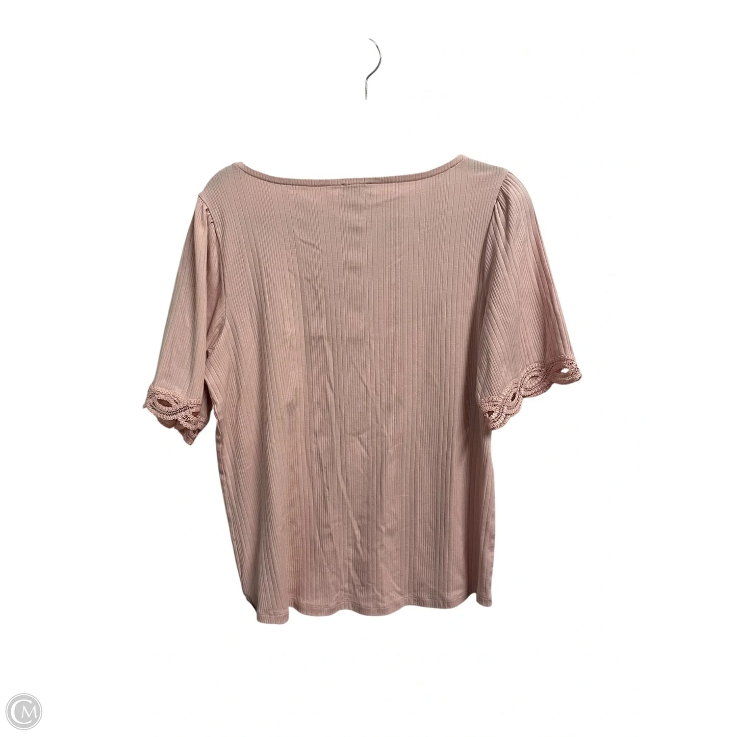 Top Short Sleeve By Talbots In Pink, Size: 1x