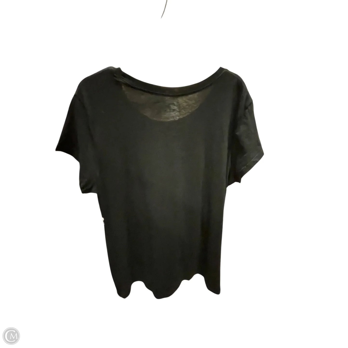 Top Short Sleeve By Clothes Mentor In Black, Size: 3x