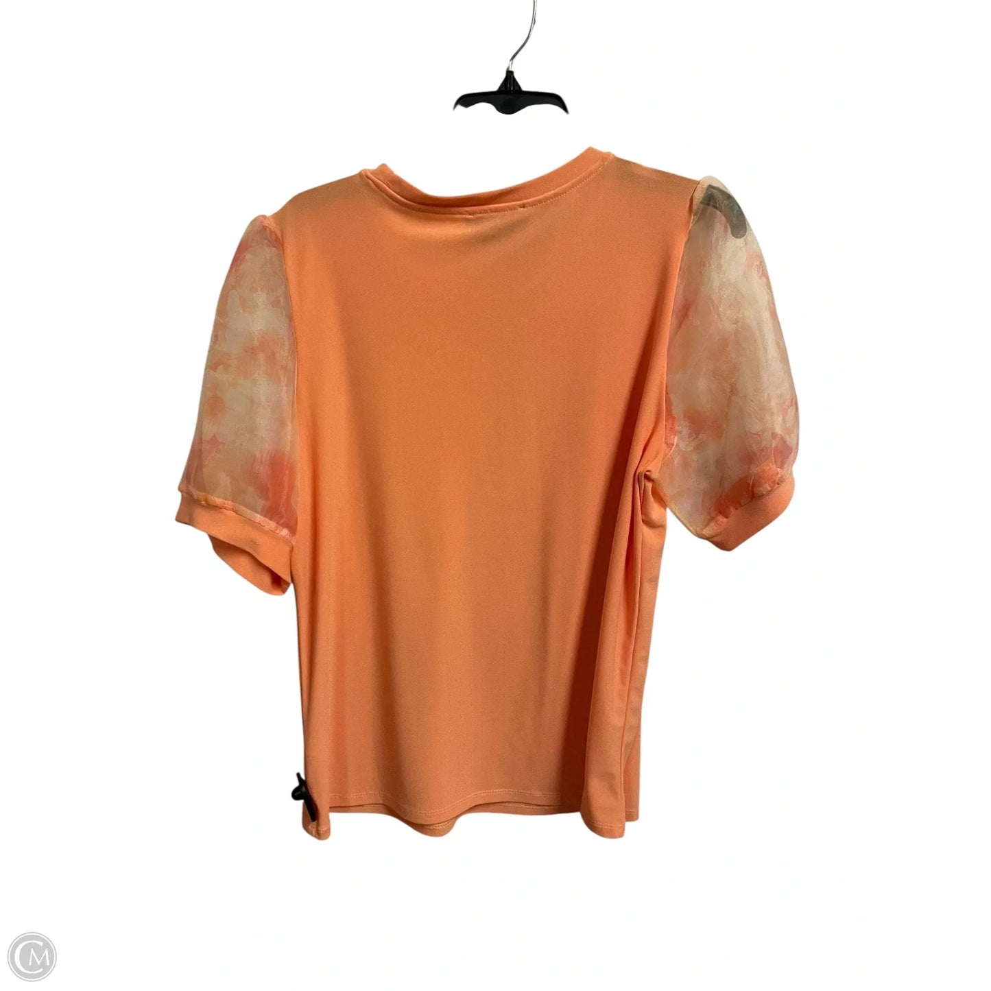 Top Short Sleeve By Cece In Orange, Size: L