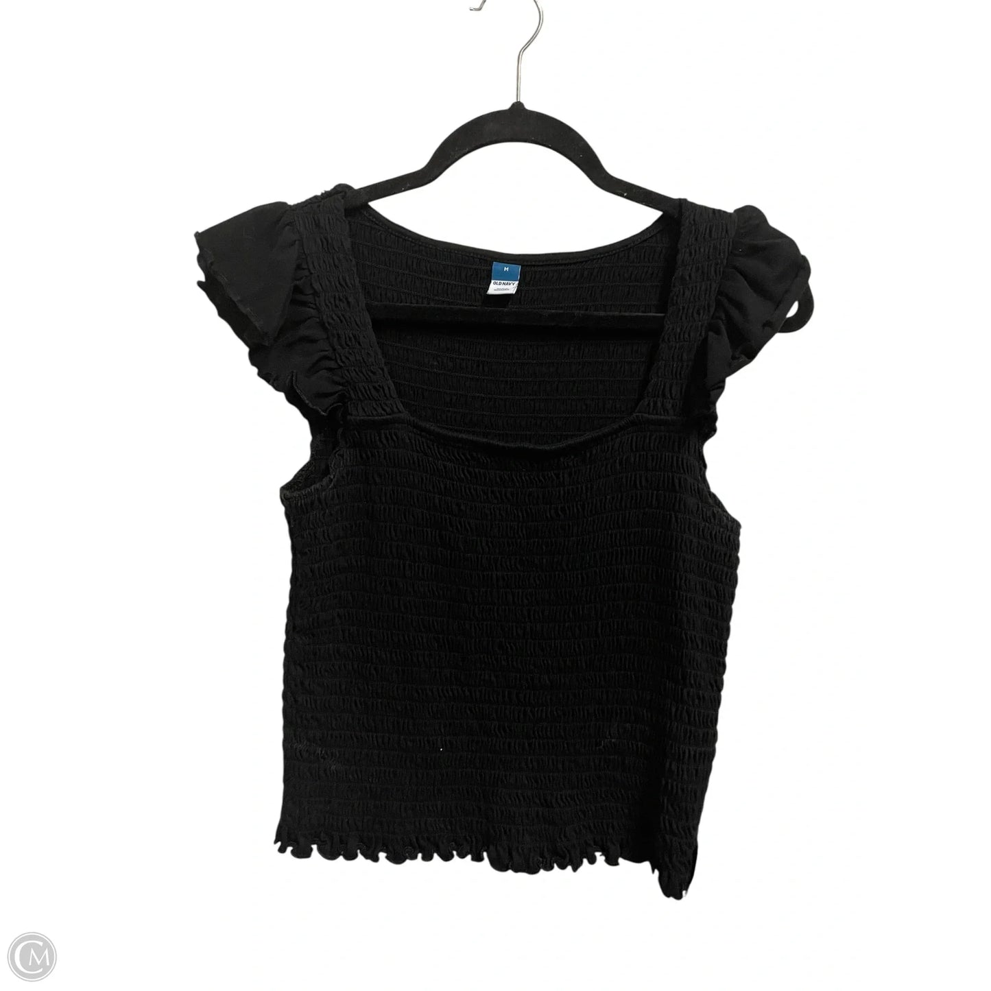 Top Short Sleeve By Old Navy In Black, Size: M