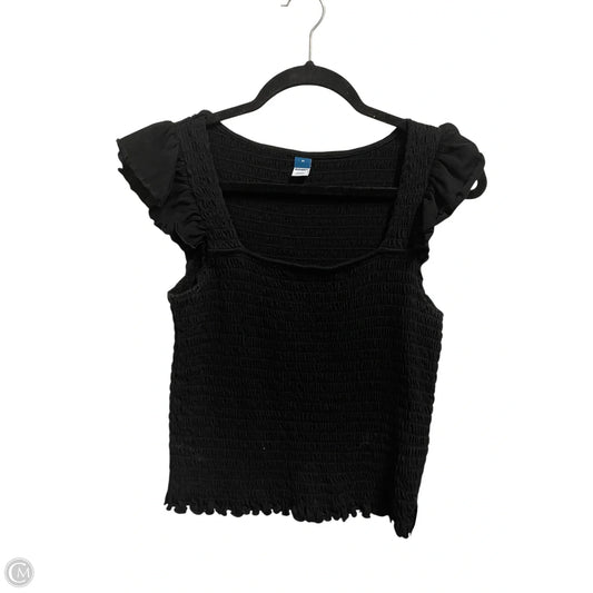 Top Short Sleeve By Old Navy In Black, Size: M
