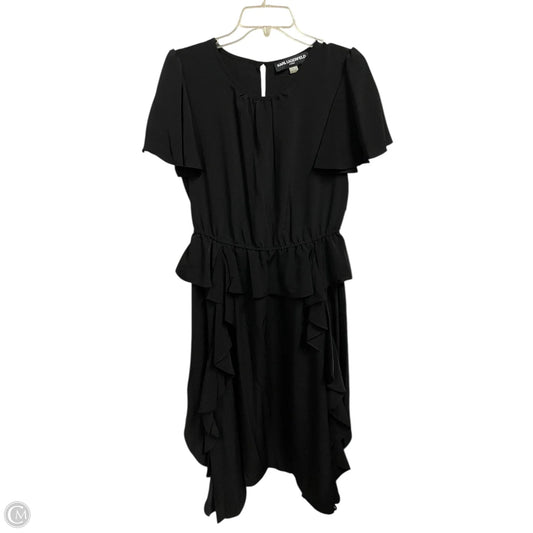 Dress Designer By Karl Lagerfeld In Black, Size: M