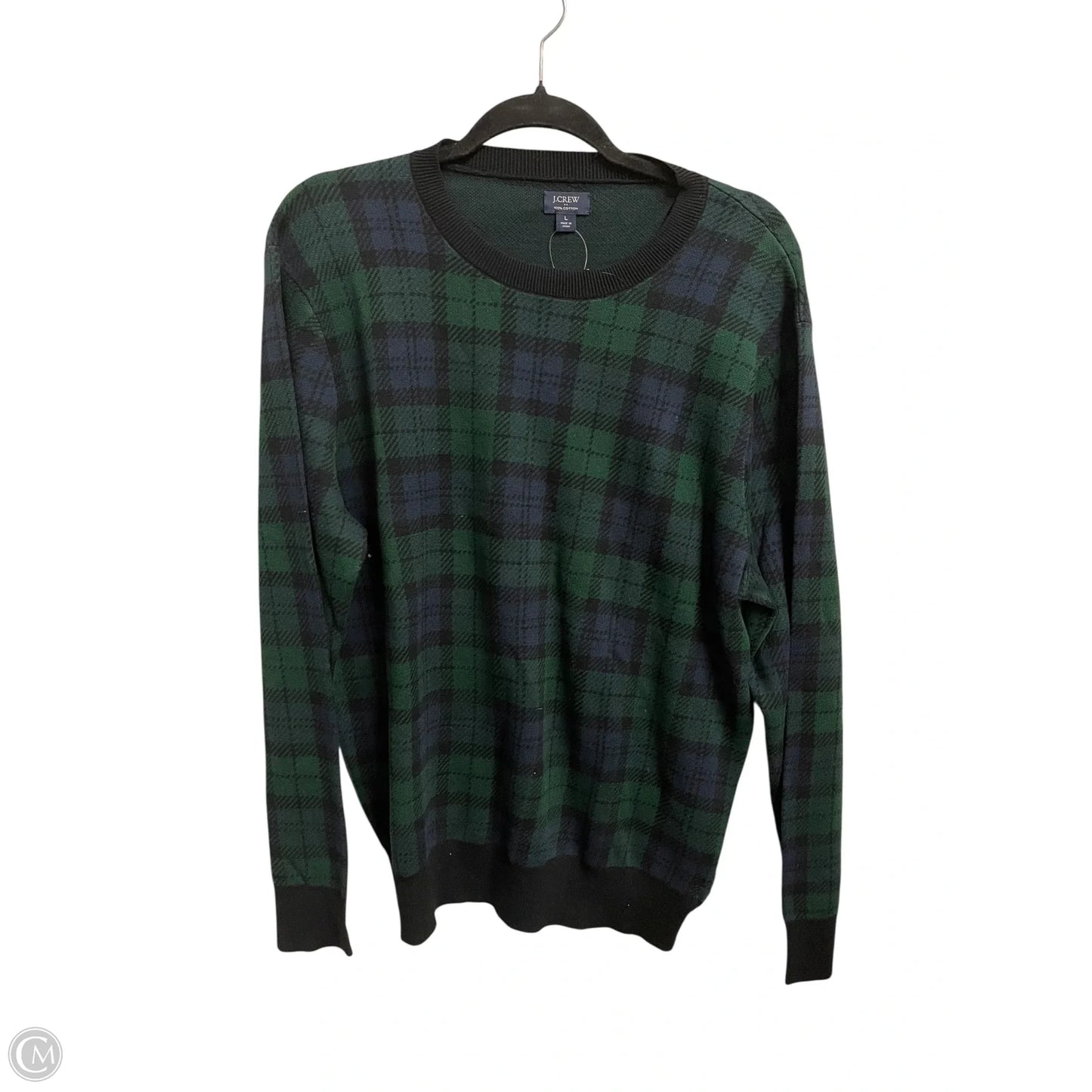 Sweatshirt Crewneck By J. Crew In Green, Size: L