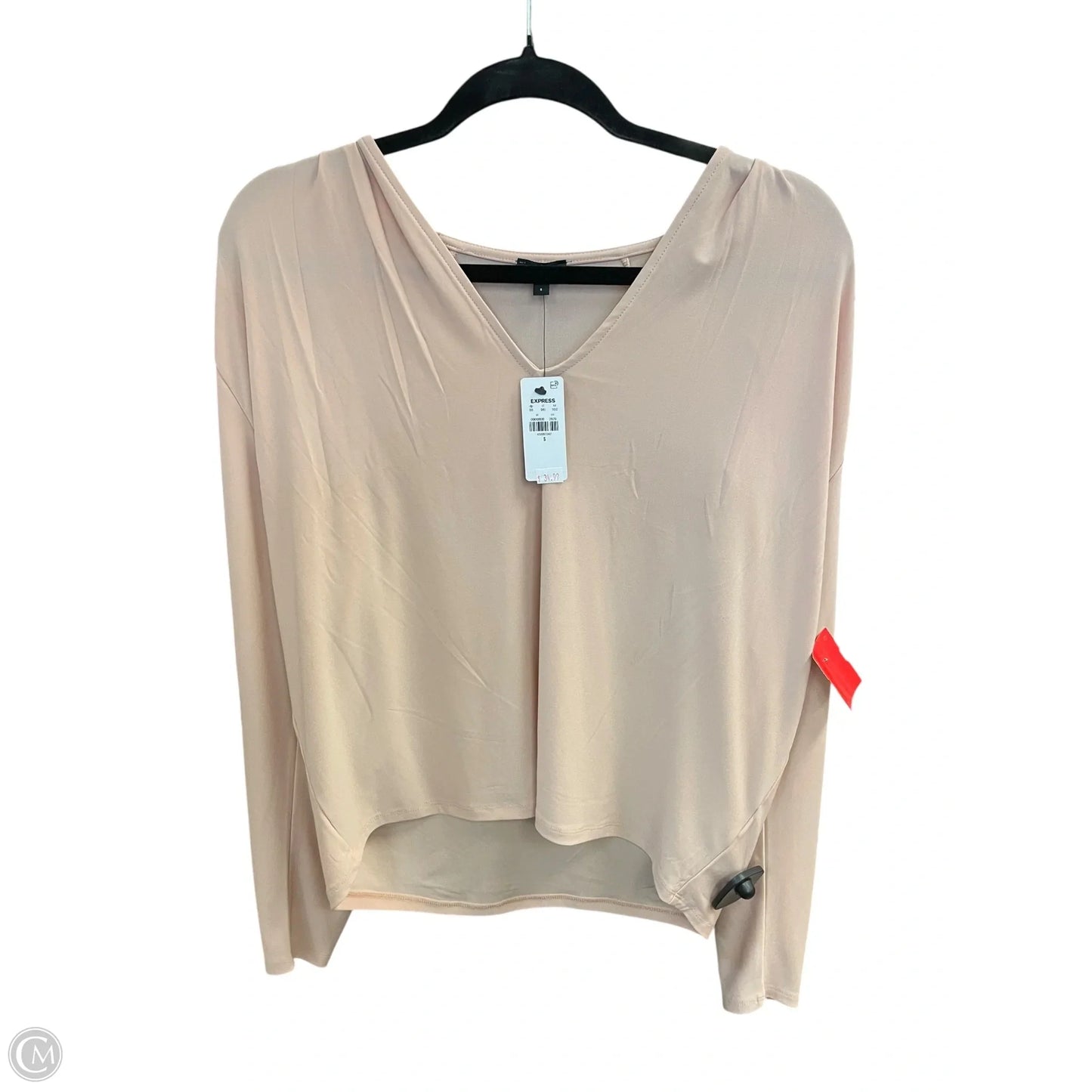 Top Long Sleeve By Express In Pink, Size: S
