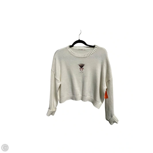 Sweater By Moon And Madison In White, Size: S