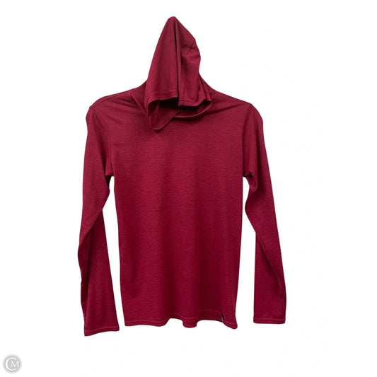 Athletic Top Long Sleeve Hoodie By Patagonia In Red, Size: Xs