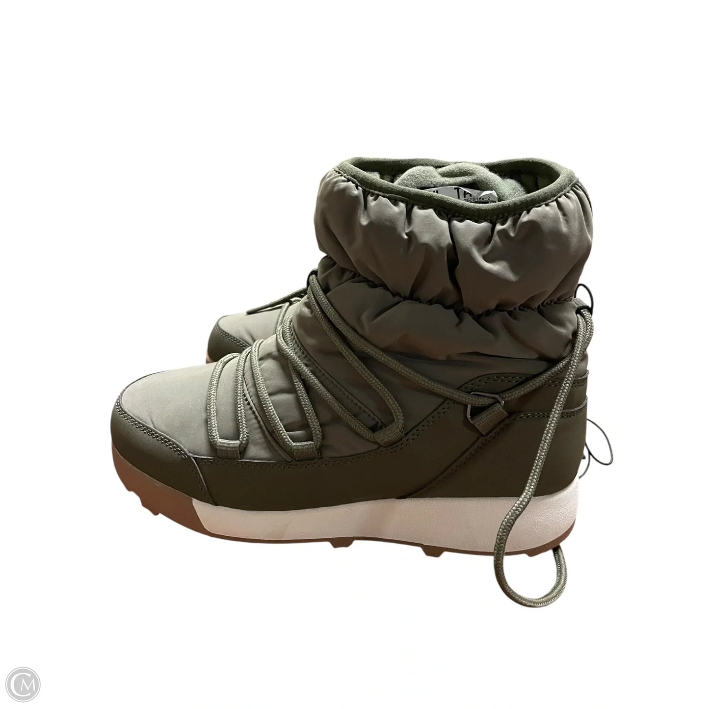 Boots Snow By All In Motion In Green & White, Size: 9