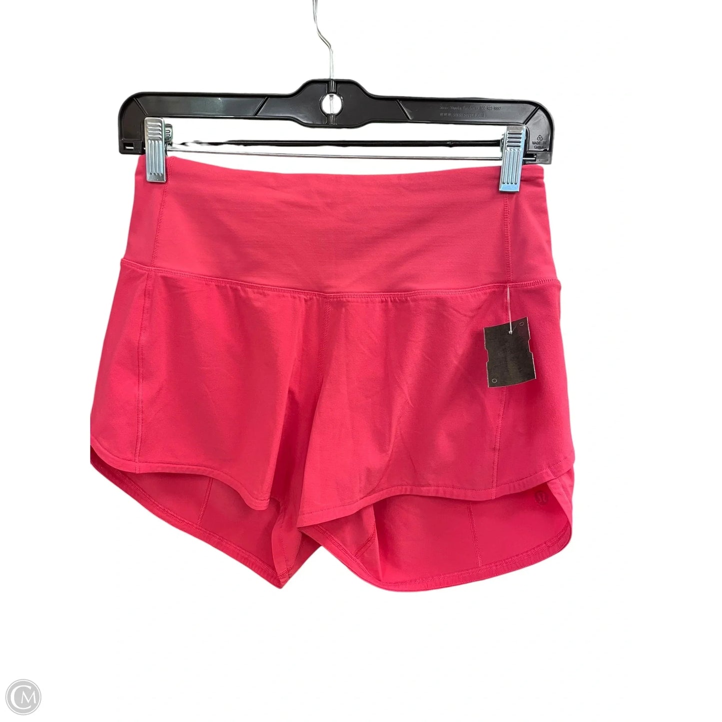 Athletic Shorts By Lululemon In Pink, Size: 4