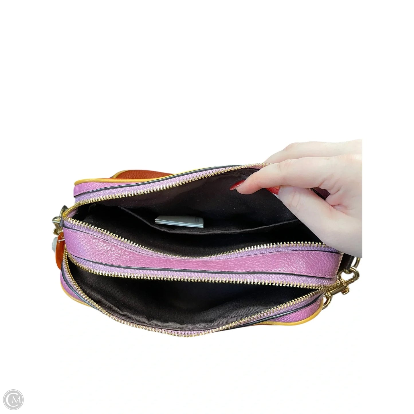 Crossbody Designer By Coach, Size: Medium