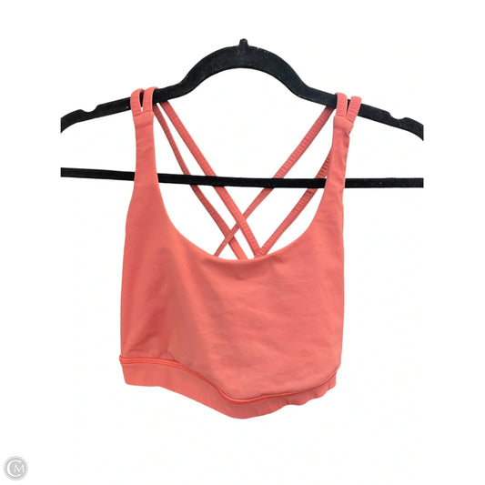 Athletic Bra By Lululemon In Coral, Size: 10