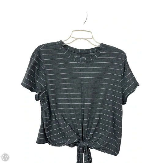 Top Short Sleeve By Lululemon In Grey, Size: S