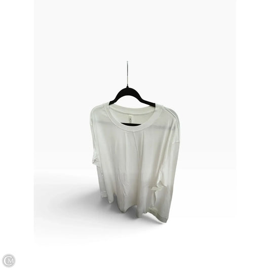 Top Long Sleeve By Lululemon In White, Size: 14