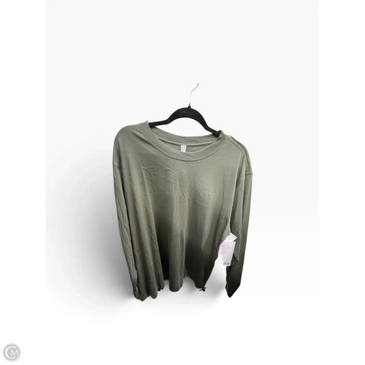 Top Long Sleeve By Lululemon In Green, Size: 12