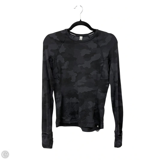 Athletic Top Long Sleeve Crewneck By Lululemon In Black, Size: 4