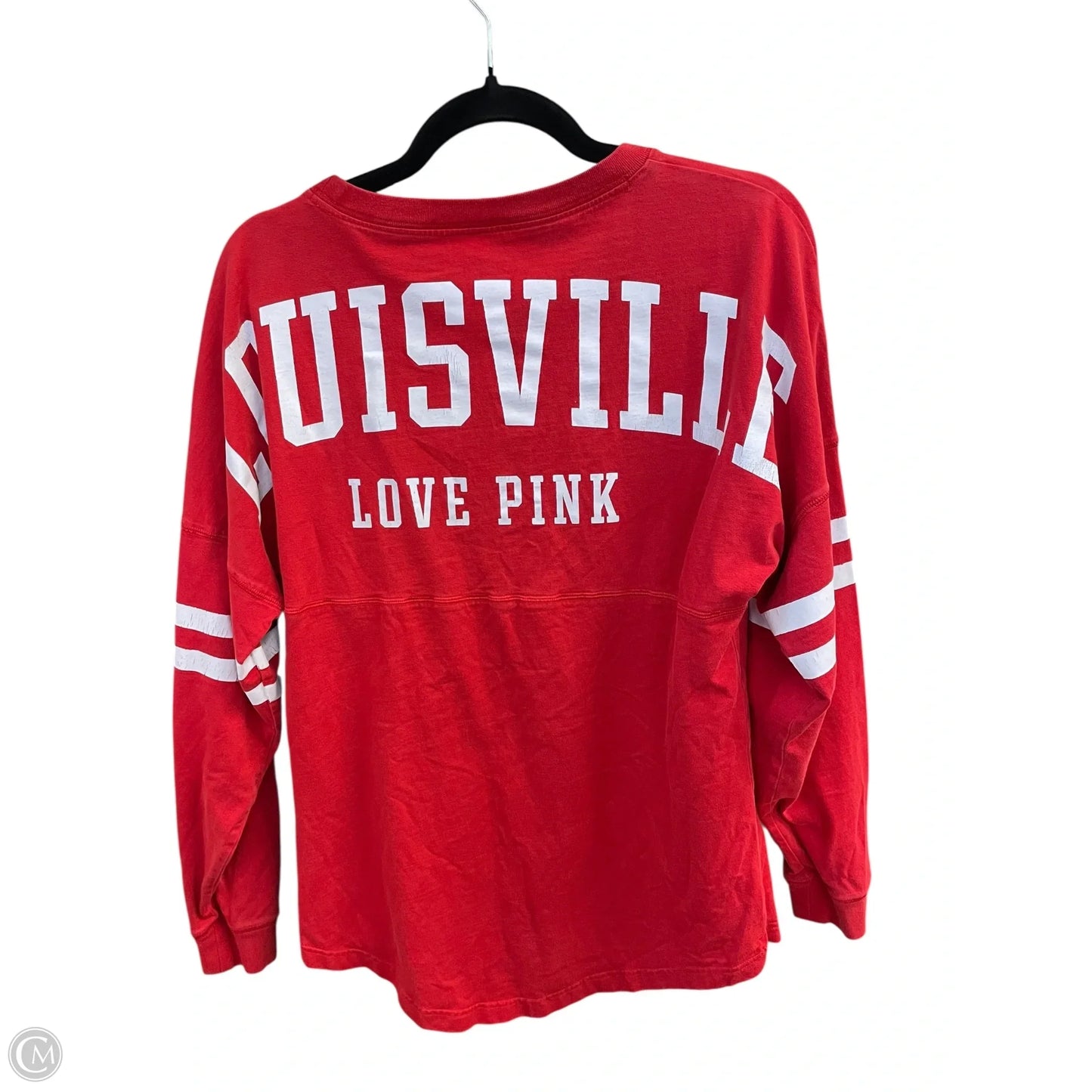 Top Long Sleeve By Pink In Red, Size: M