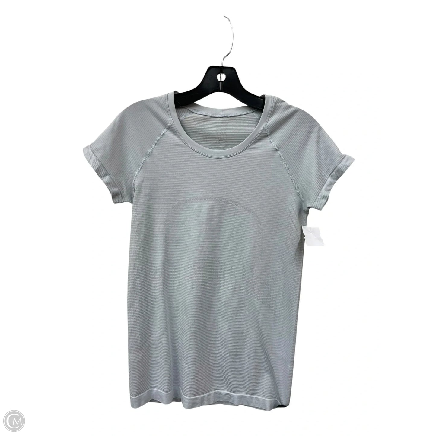 Athletic Top Short Sleeve By Lululemon In Blue, Size: 4