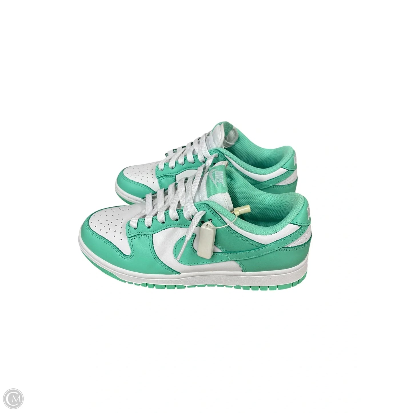 Shoes Sneakers By Nike In Green & White, Size: 7.5
