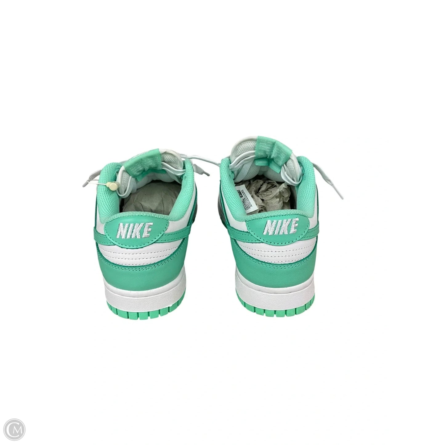 Shoes Sneakers By Nike In Green & White, Size: 7.5