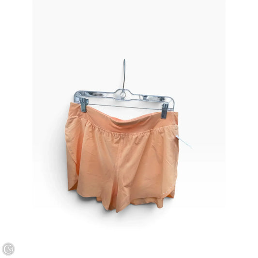 Athletic Shorts By Lululemon In Orange, Size: 12