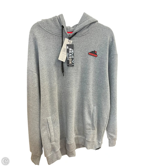 Sweatshirt Hoodie By Clothes Mentor In Grey, Size: Xxl