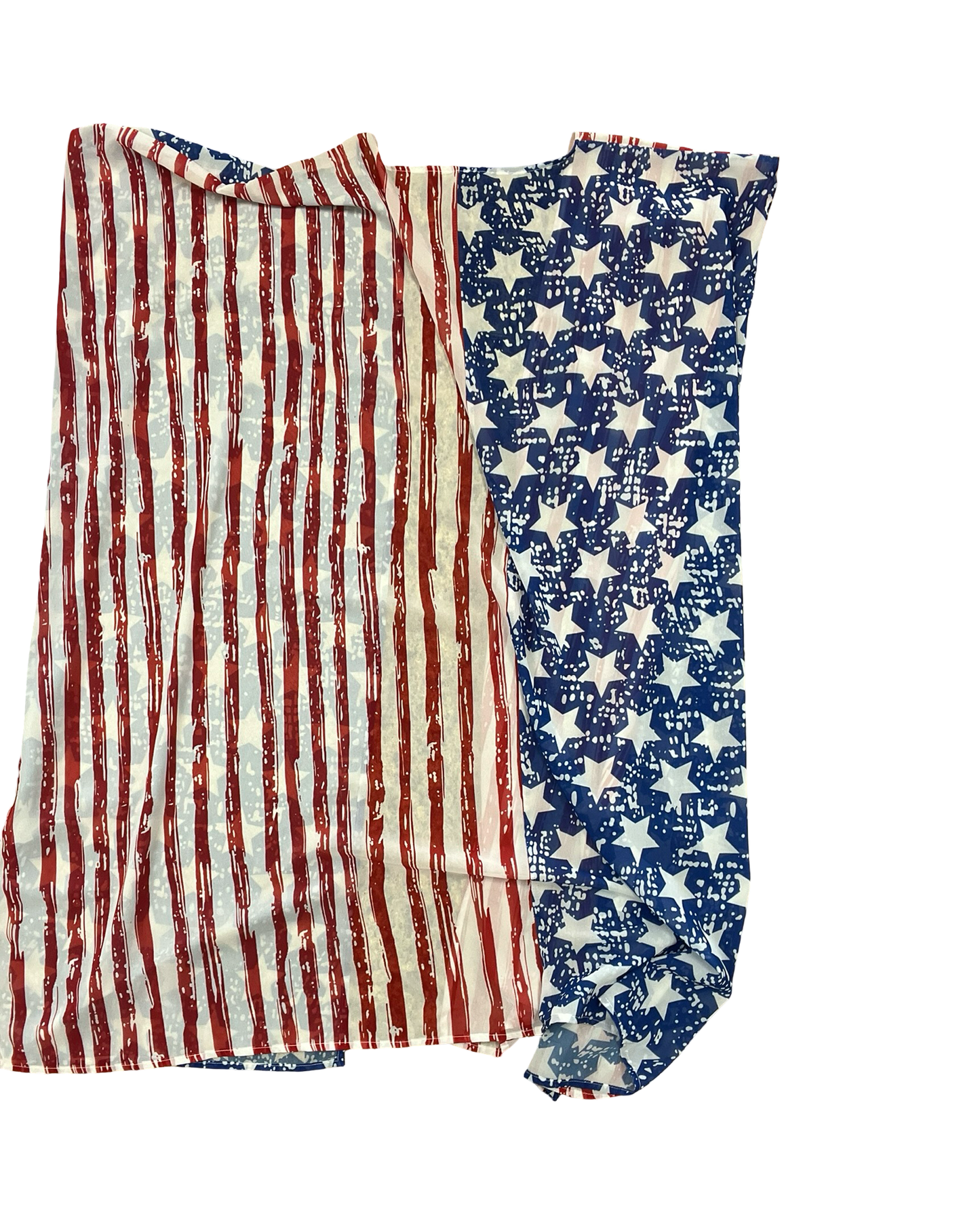 Cardigan By Clothes Mentor In Blue & Red & White, Size:Xl