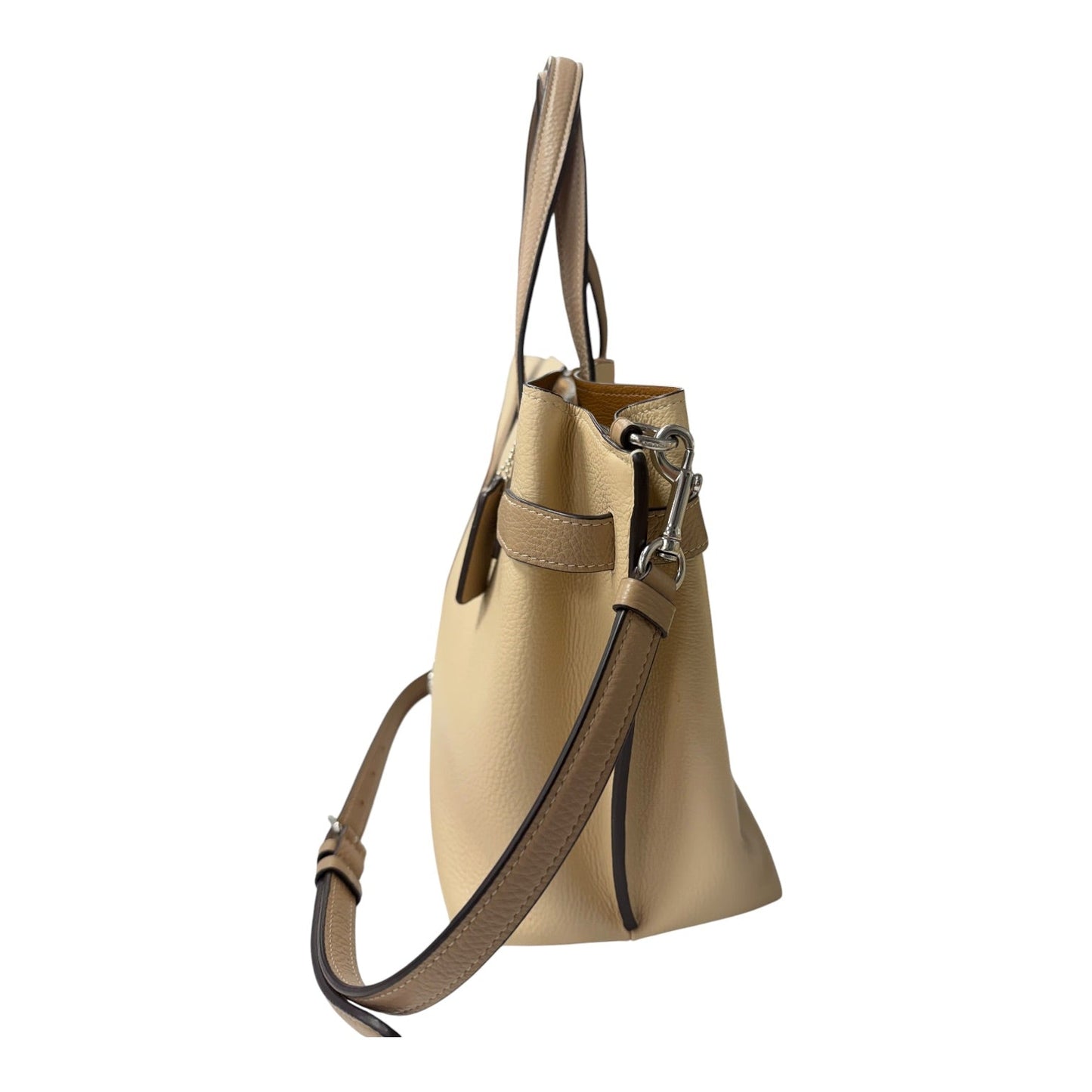 Handbag Designer By Coach In Tan, Size:Medium