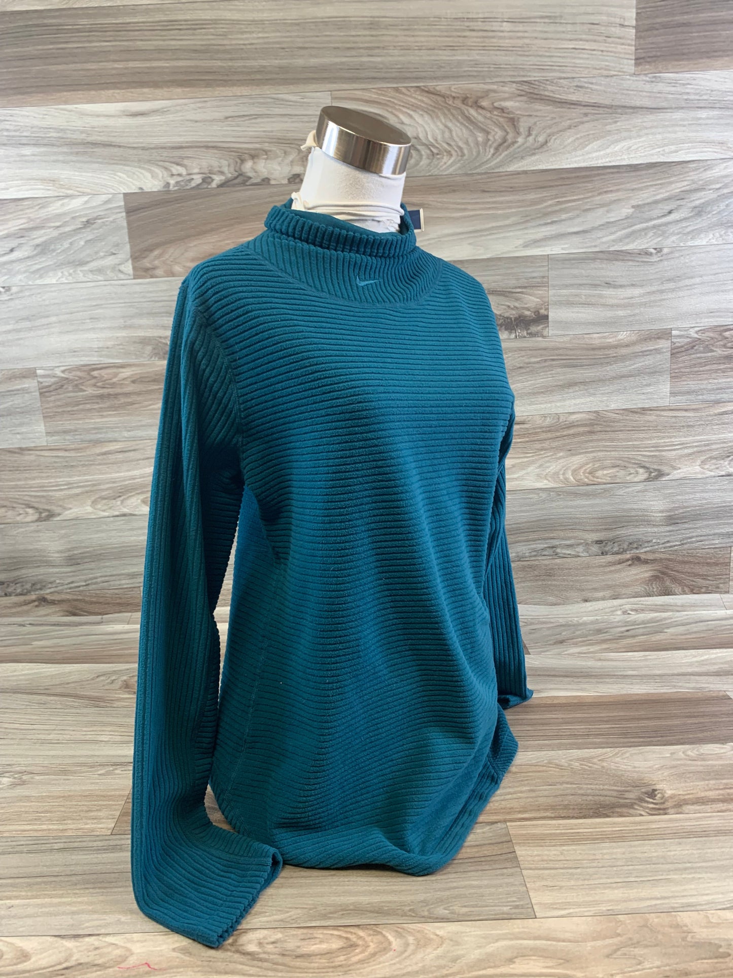 Top Long Sleeve By Nike Apparel In Teal, Size: L