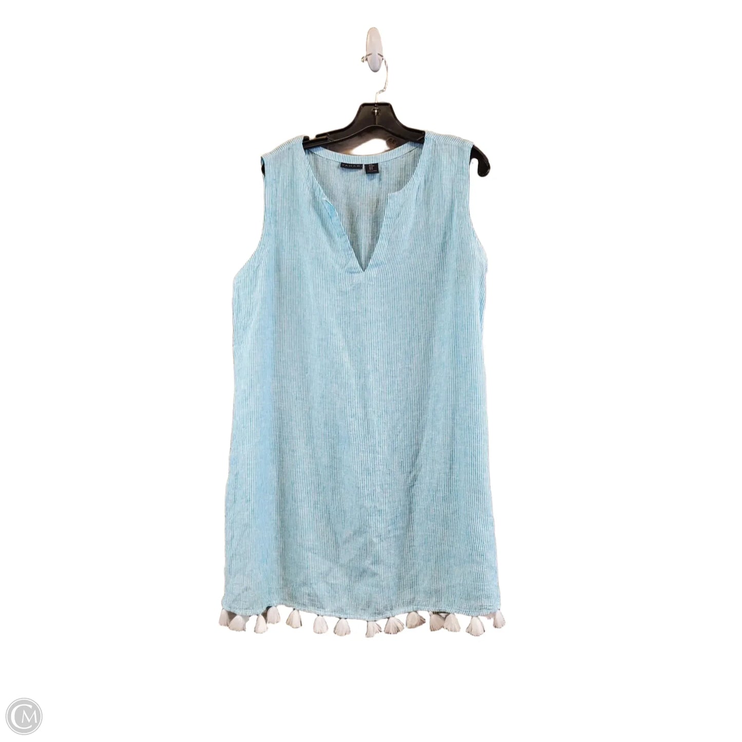 Dress Casual Midi By Tahari By Arthur Levine In Striped Pattern, Size: M