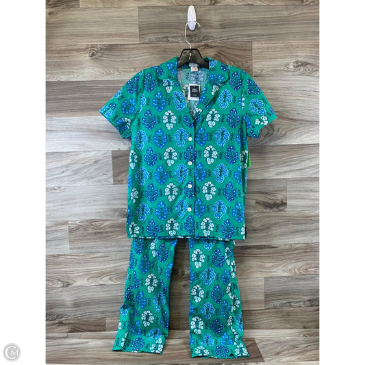 Pajamas 2pc By J. Crew In Blue & Green, Size: Xs