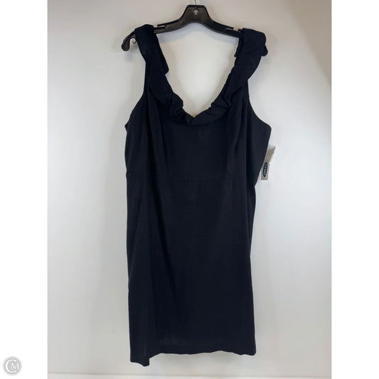 Dress Casual Midi By Old Navy In Black, Size: Xl