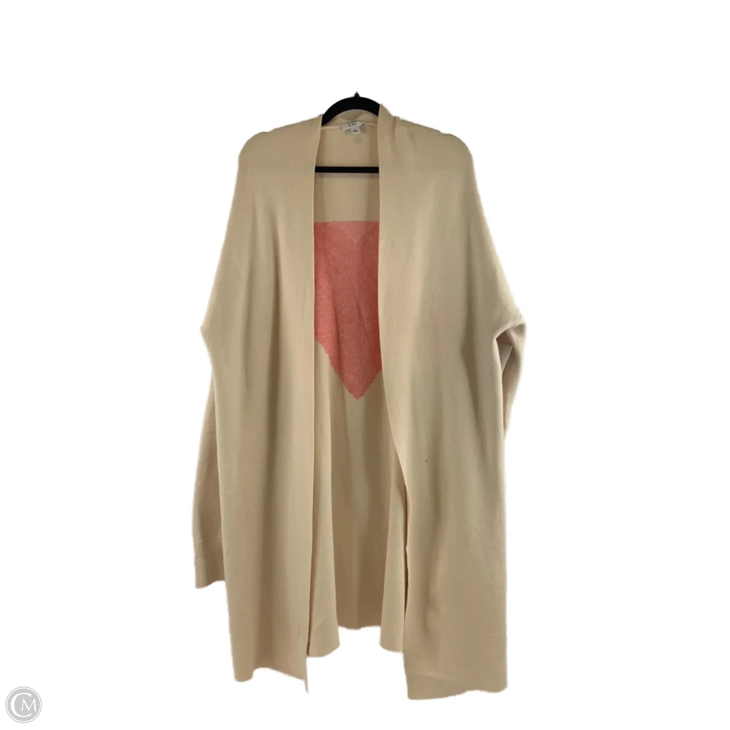 Cardigan By Crown And Ivy In Cream & Red, Size: L
