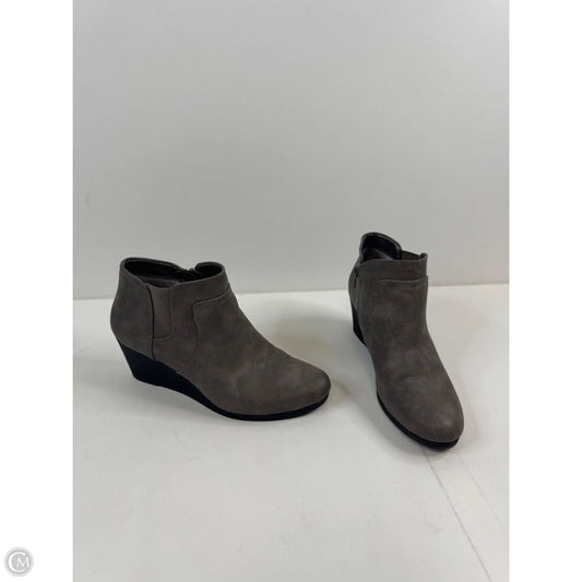 Boots Knee Heels By Life Stride In Grey, Size: 8.5