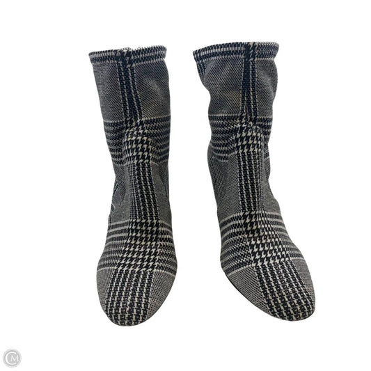 Boots Ankle Heels By Aldo In Black & White, Size: 9