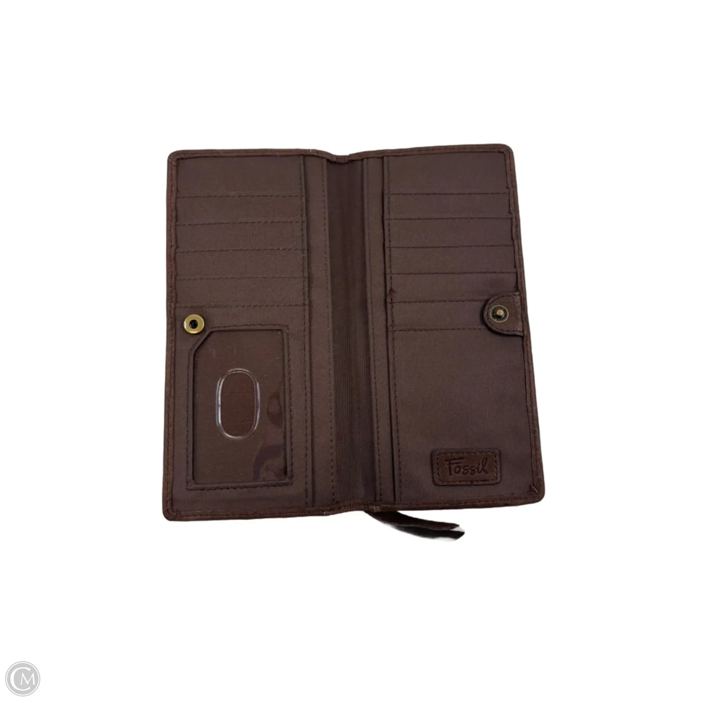 Wallet Leather By Fossil, Size: Small