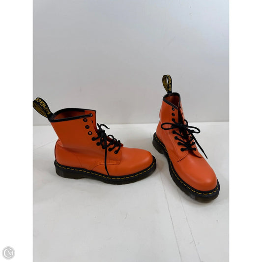 Boots Ankle Flats By Dr Martens In Orange, Size: 9