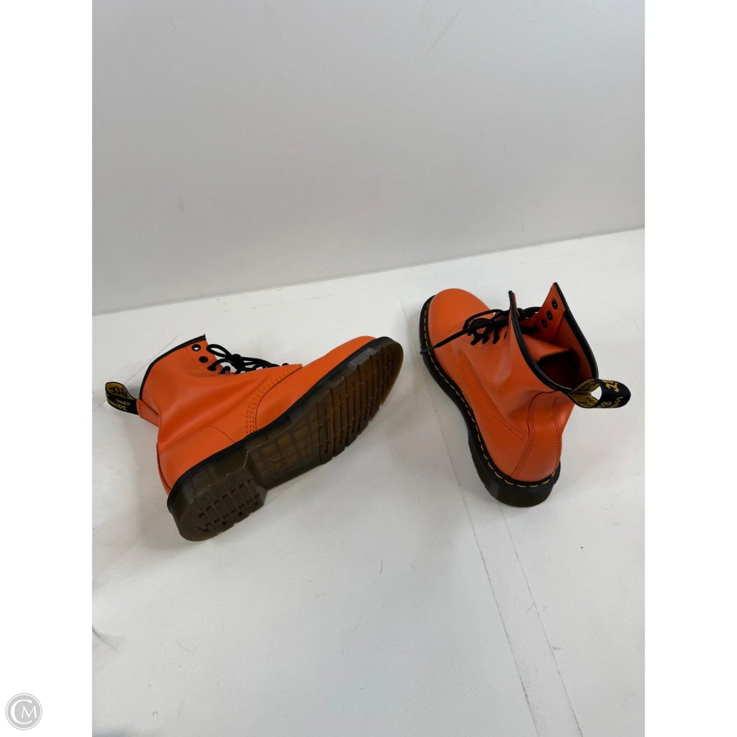 Boots Ankle Flats By Dr Martens In Orange, Size: 9