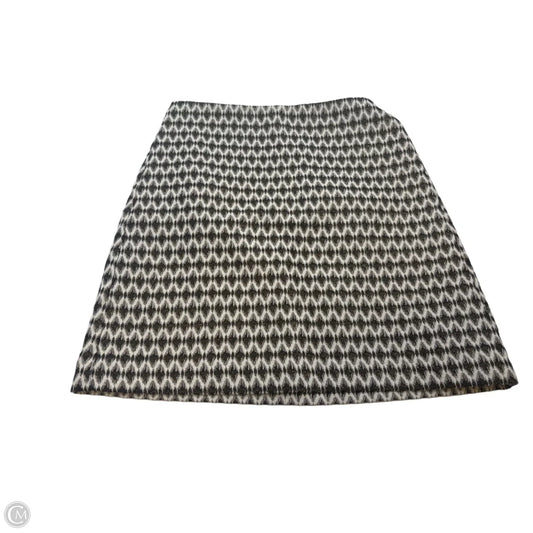 Skirt Mini & Short By Loft In Black & Gold, Size: 4