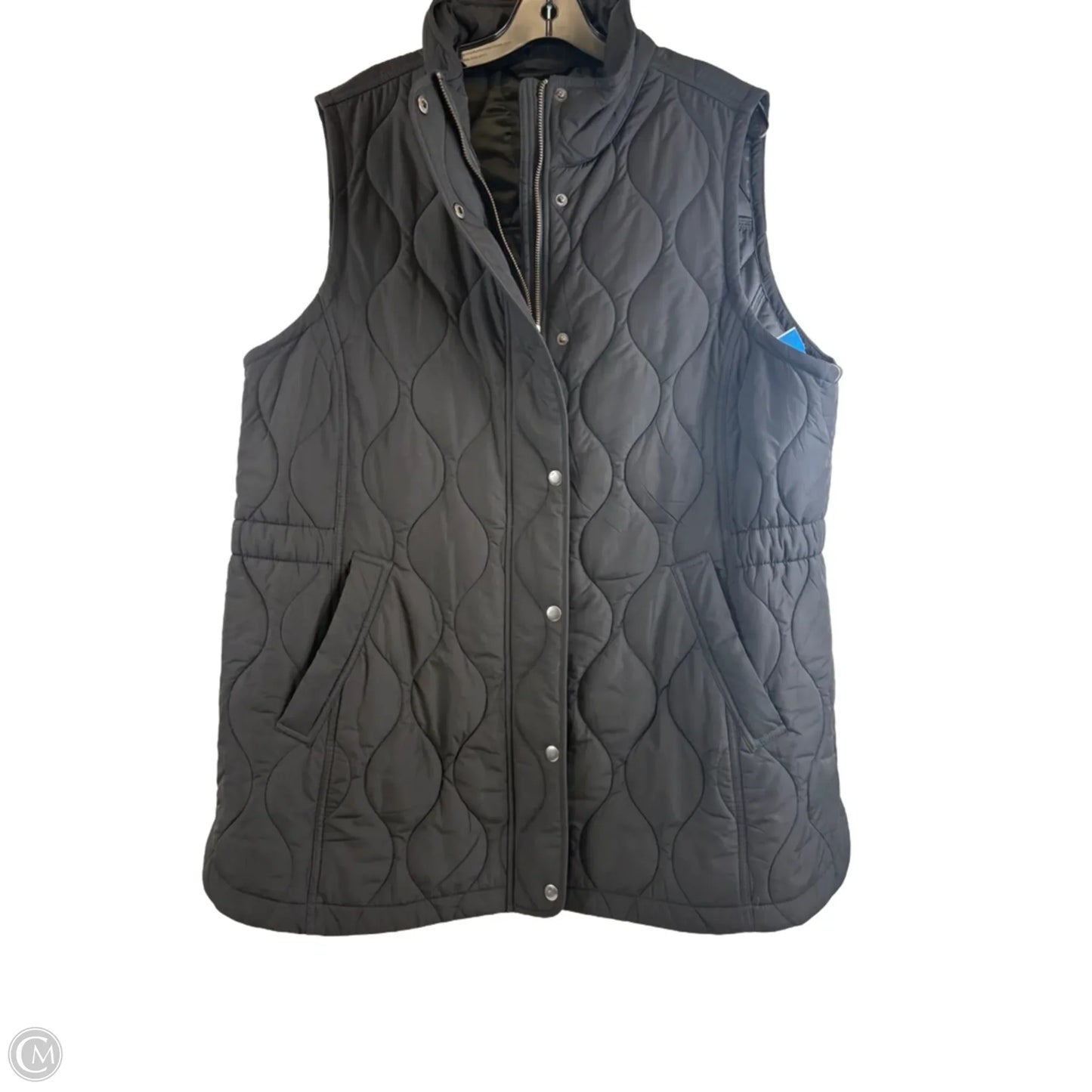 Vest Puffer & Quilted By Clothes Mentor In Black, Size: 1x