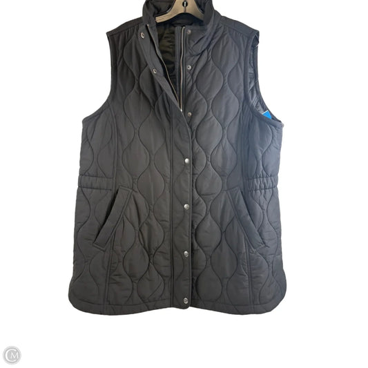 Vest Puffer & Quilted By Clothes Mentor In Black, Size: 1x
