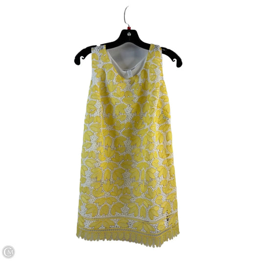 Top Sleeveless By Charter Club In White & Yellow, Size: 2x