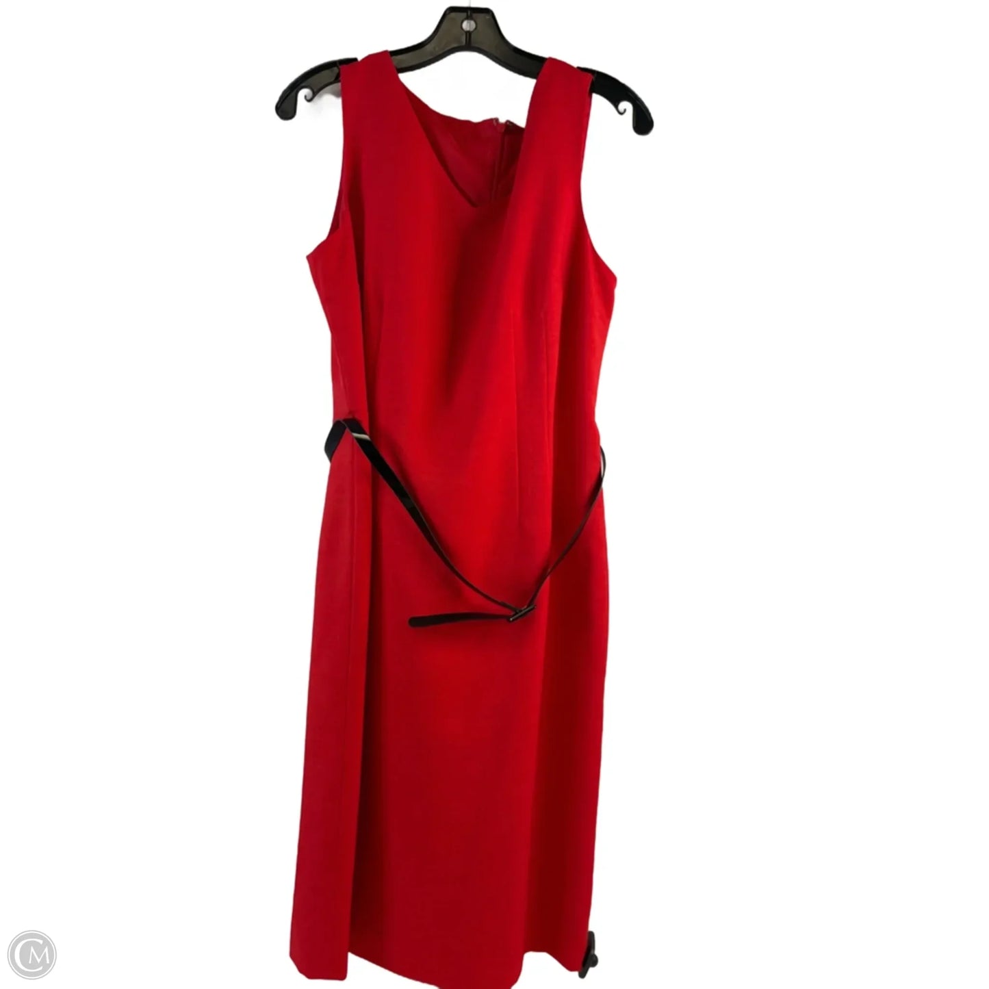 Dress Casual Midi By Evan-picone In Red, Size: L
