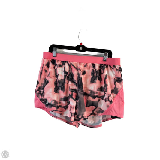 Athletic Shorts By Under Armour In Black & Orange, Size: L