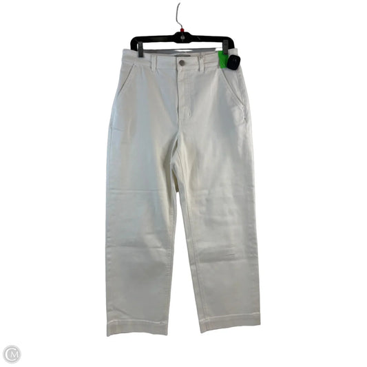 Jeans Straight By Everlane In White, Size: 12