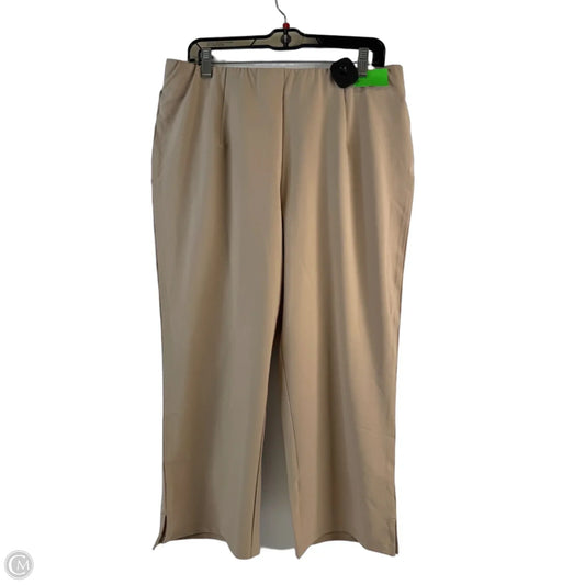 Pants Cropped By Lawrence Kazar In Tan, Size: 10