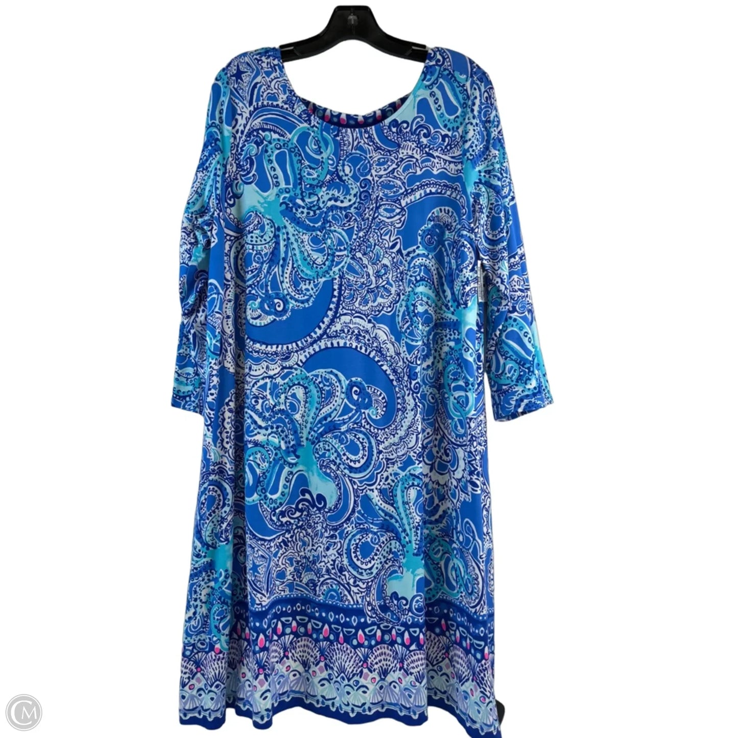 Dress Designer By Lilly Pulitzer In Blue & White, Size: Xl